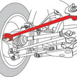 Load image into Gallery viewer, SPC Performance 11-13 Infiniti M37 / 11-13 M56 / 14-16 Q50 Rear Lateral Arms Left and Right Pair - Side View