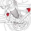 Load image into Gallery viewer, SPC Performance 11-17 Dodge Challenger RWD Cam Bolt Kit - Side View