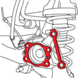 Load image into Gallery viewer, SPC Performance 12-17 Hyundai Accent/Kia Rio Rear Toe Shim Set (8) - Detail View