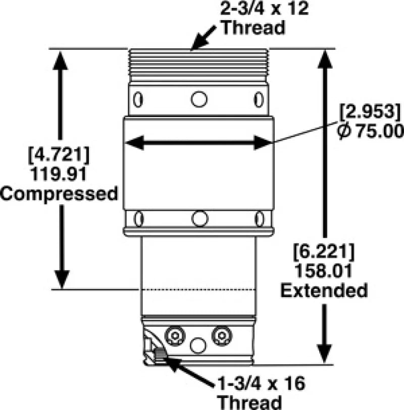 SPC Performance 1.5in. JOUNCESHOCK - Side View