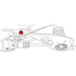 Load image into Gallery viewer, SPC Performance 16-21 Honda Civic Rear Toe Cam Kit - Side View