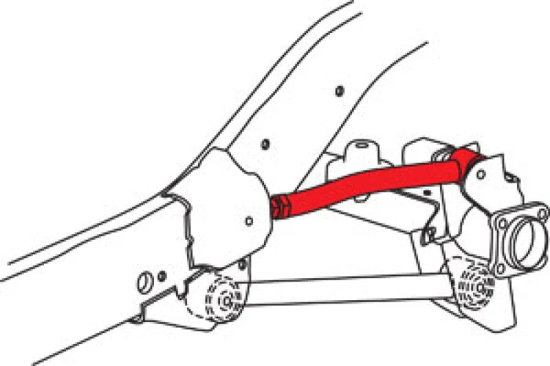 SPC Performance 2007+ Jeep Wrangler / 20-23 Gladiator Rear Adjustable Upper Control Arm - Side View