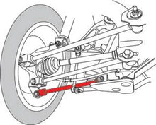 Load image into Gallery viewer, SPC Performance 2014-2016 Infiniti Q50/Q70 / 2011-2013 M36/M56 Rear Radius Left and Right Rods - Side View