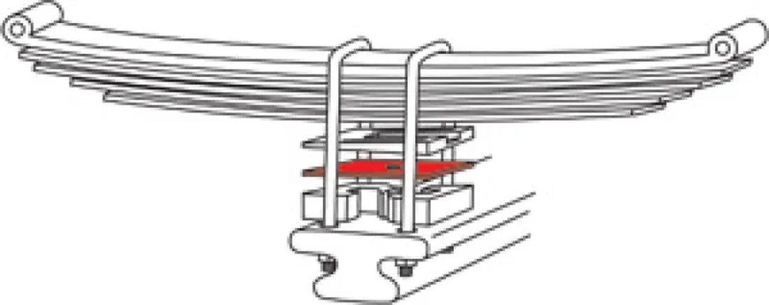 SPC Performance 3 in. Hd Support Plate(6) - Side View