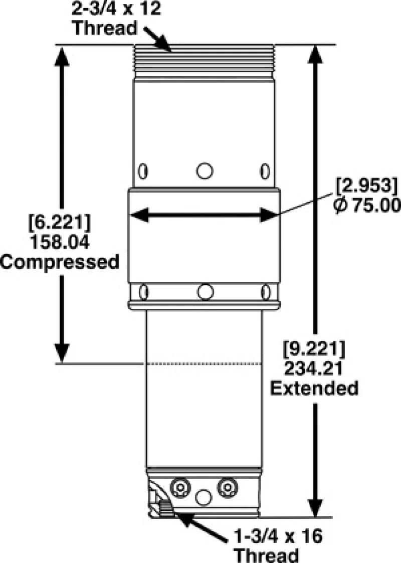 SPC Performance 3.0in. JOUNCESHOCK - Side View