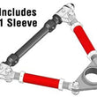 Load image into Gallery viewer, SPC Performance 3.75in. Control Arm Adjusting Sleeve (3/4in. NPT Threads) - Side View
