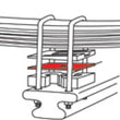 Load image into Gallery viewer, SPC Performance 4 in. Hd Support Plate (6) - Side View