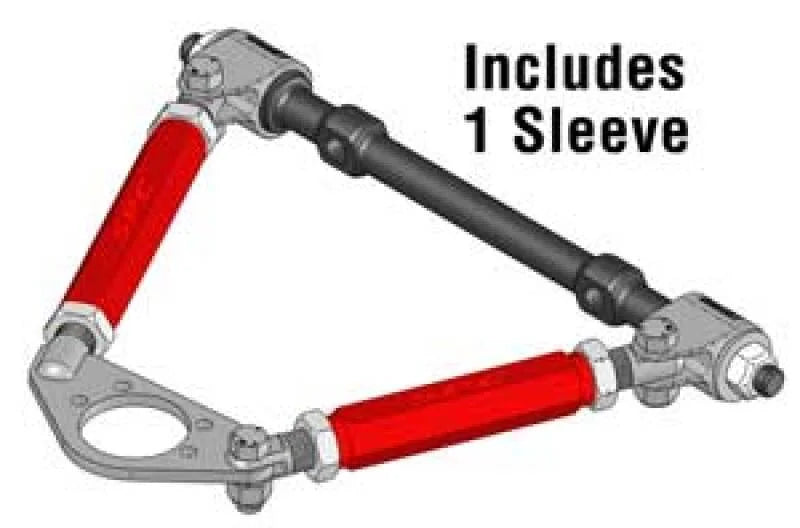 SPC Performance 4in. Aluminum Control Arm Adjusting Sleeve (3/4in. NPT Threads) - Side View