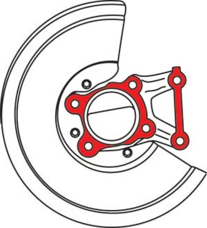 SPC Performance .5 deg. Ford Camber Shim - Side View
