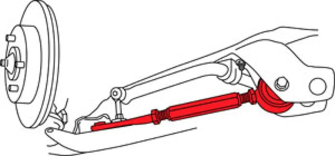 SPC Performance 89-98 Nissan 240SX Front Adjustable Caster Arm - Side View