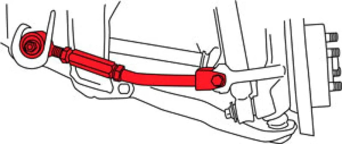 SPC Performance 89-98 Nissan 240SX Rear Adjustable Toe Arm - Side View