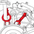 Load image into Gallery viewer, SPC Performance 89-94 Nissan 240SX/90-96 300ZX Rear Adjustable Control Arms - Side View