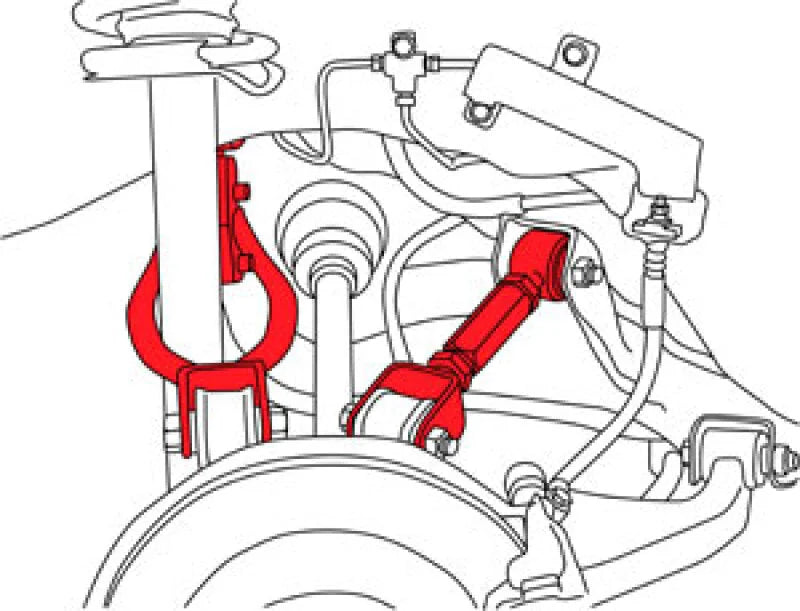 SPC Performance 89-94 Nissan 240SX/90-96 300ZX Rear Adjustable Control Arms - Side View