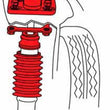 Load image into Gallery viewer, SPC Performance 94-04 Ford Mustang (V6/V8) Front Adjustable Strut Mounts - Side View