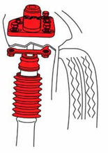 Load image into Gallery viewer, SPC Performance 94-04 Ford Mustang (V6/V8) Front Adjustable Strut Mounts - Side View