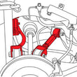 Load image into Gallery viewer, SPC Performance 95-98 Nissan 240SX Rear Driver Side Adjustable Control Arm - Side View
