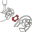 Load image into Gallery viewer, SPC Performance 99-05 VW Golf/Jetta/00-06 Audi TT Nylon Toe Shim (0.25deg.) - Side View