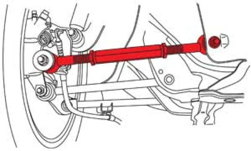 SPC Performance 99-08 Acura TL / 99-07 Honda Accord Rear Toe Arm - Side View