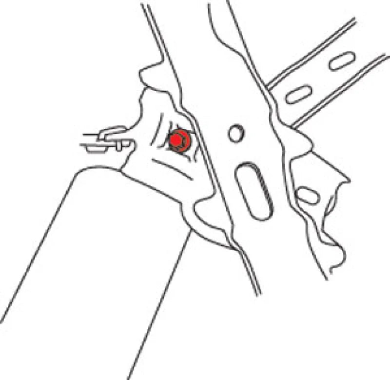 SPC Performance CASTER ADJ BOLT - Side View