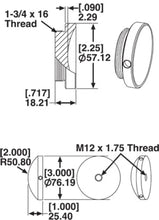 Load image into Gallery viewer, SPC Performance CUPPED 90A RUBBER FOOT - Side View