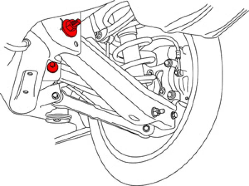 SPC Performance Camaro Rear Camber/Toe Adjustment Kit - Side View