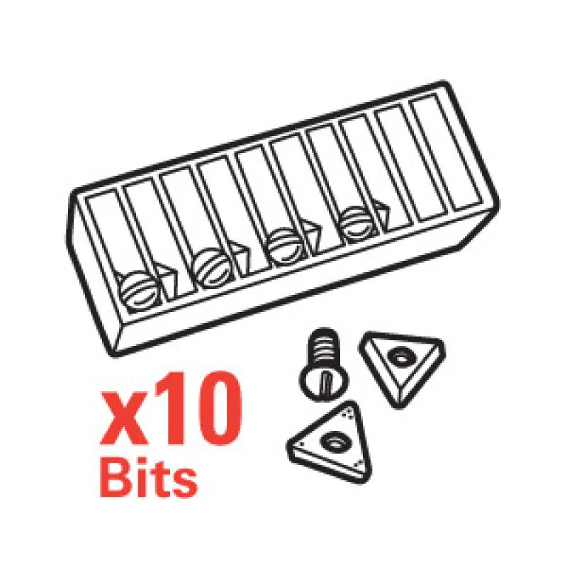 SPC Performance Carbide Insert for RELS Brake Lathe - Pack of 10 - Side View