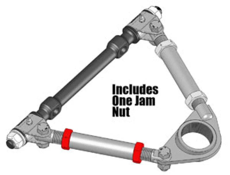 SPC Performance Control Arm Driver Side 3/4in. Jam Nut - Side View