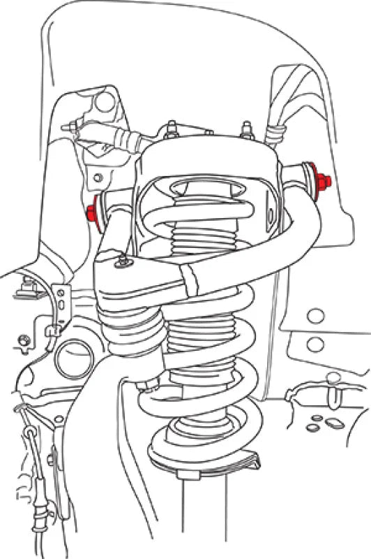 SPC Performance Control Arm Hardware - Side View