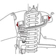 Load image into Gallery viewer, SPC Performance Control Arm Hardware - Side View
