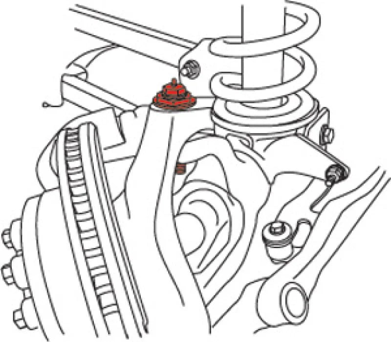 SPC Performance DODGE PIN JOINT 1 deg. - Side View