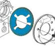 Load image into Gallery viewer, SPC Performance EZ Shim Dual Angle Camber/Toe Shim (Blue) - Side View