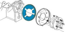Load image into Gallery viewer, SPC Performance EZ Shim Dual Angle Camber/Toe Shim (Blue) - Side View