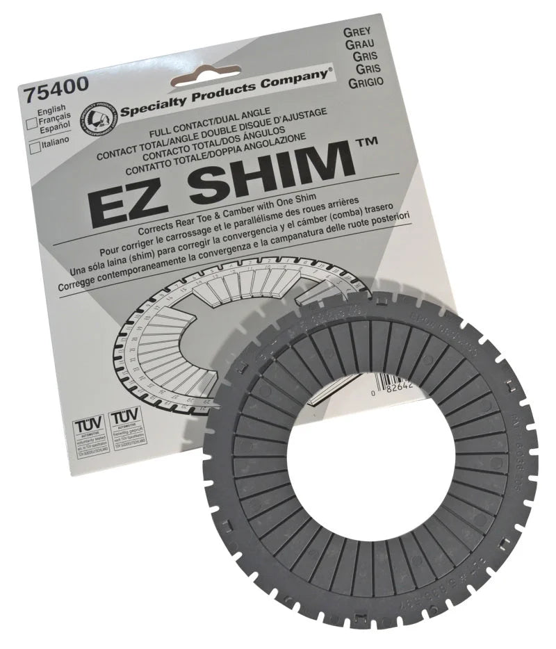 SPC Performance EZ Shim Dual Angle Camber/Toe Shim (Grey) - Main Product View