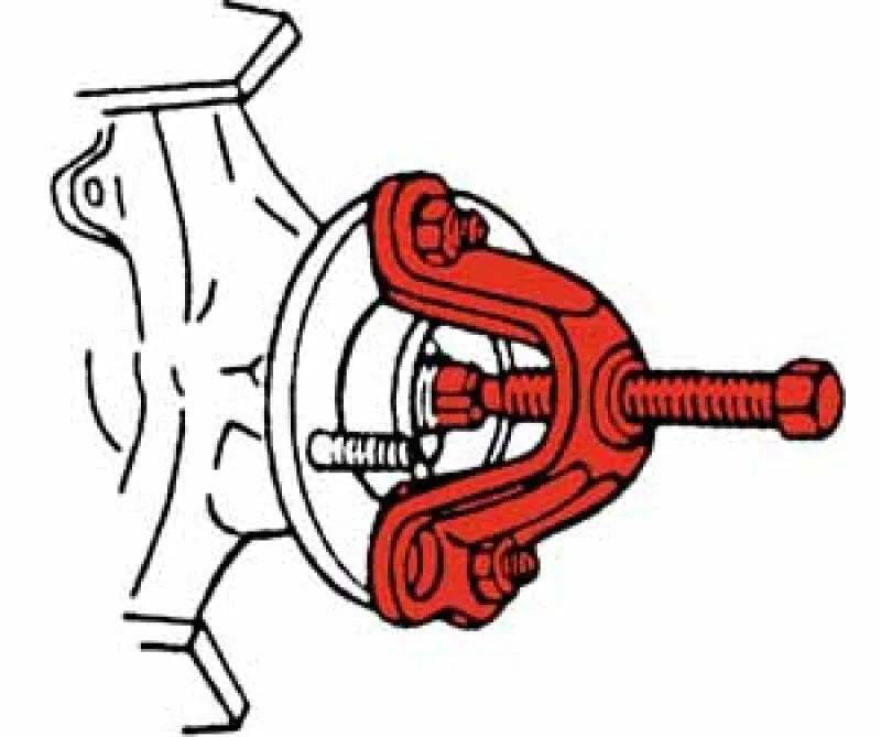 SPC Performance FRONT HUB & AXLE PULLER - Side View