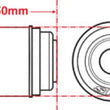 Load image into Gallery viewer, SPC Performance Flex Joint xAxis BUILDER SERIES 14mm ID X 40mm OD X 50mm Width - Detail View