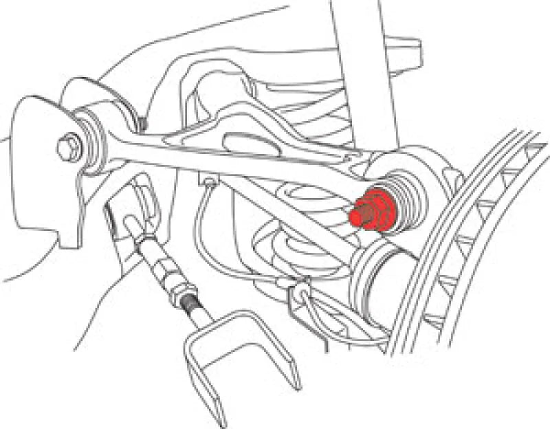 SPC Performance Ford 10+ Taurus / 01+ Explorer Rear Camber Kit - Detail View