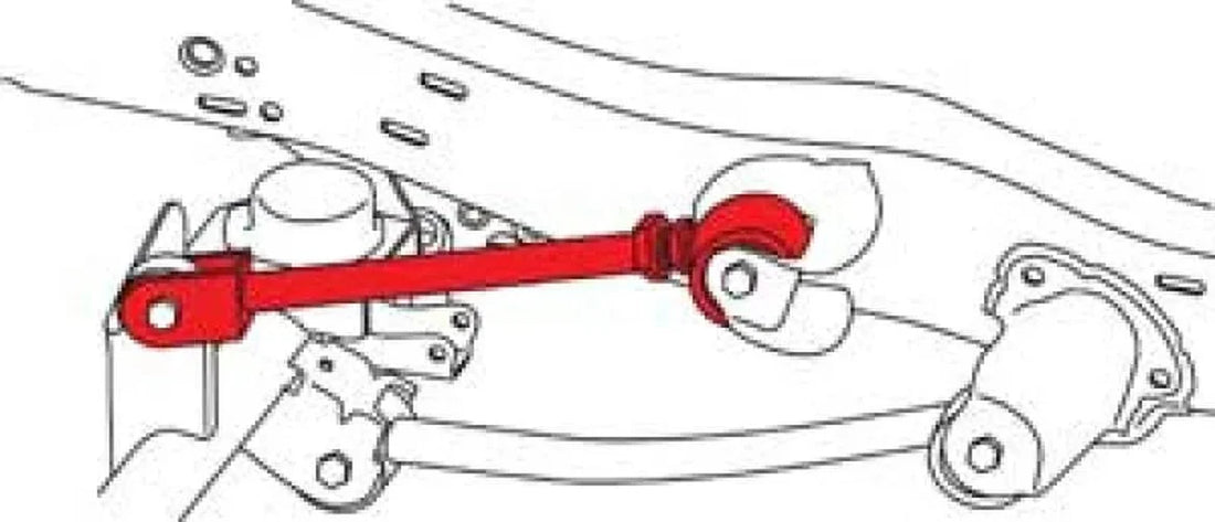 SPC Performance Front Upper Adj. Control Arm w/xAxis Jeep JK - Side View