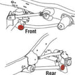 Load image into Gallery viewer, SPC Performance Front/Rear Lower Control Arm xAxis Joint Jeep 07-14 Wrangler / 93-98 Grand Cherokee - Side View