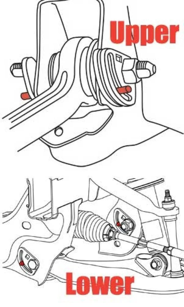 SPC Performance GM Alignment Cam Guide Pins (8) - Side View