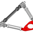 Load image into Gallery viewer, SPC Performance GM Mid Size Metric Passenger Side Control Arm Ball Joint Plate (20deg.) - Side View