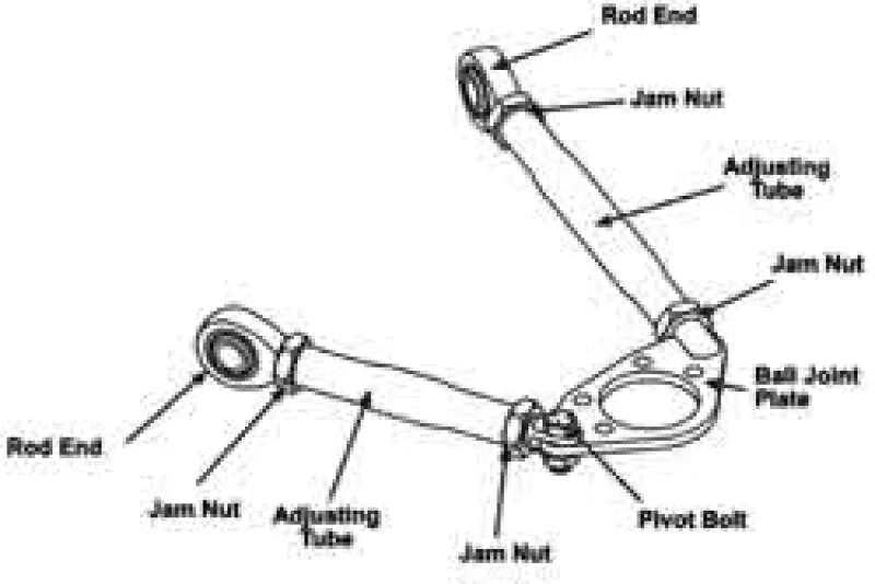 SPC Performance GM Mid Size Metric Pro Series Front Adjustable Upper Control Arm (Race Only) - Side View