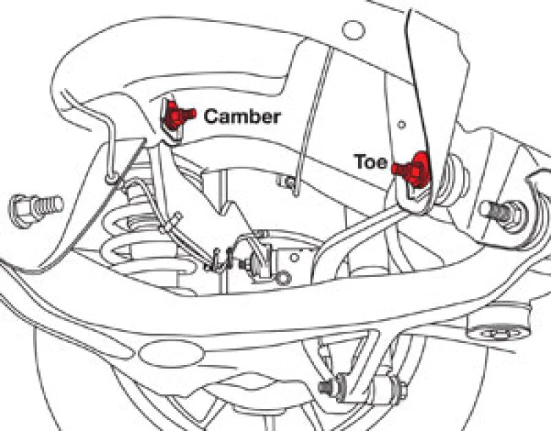 SPC Performance GM SUV (Incl. 08+ Acadia/08+ Traverse) Rear Cam Bolt (Pair) - Side View
