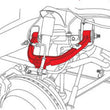 Load image into Gallery viewer, SPC Performance GM Truck/SUV Front Control Arms (PR) - Side View