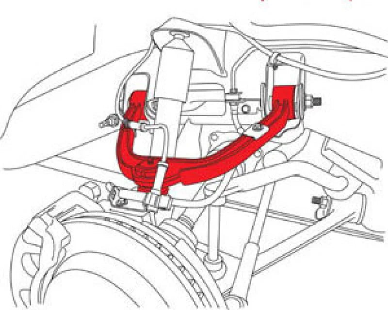 SPC Performance GM Truck/SUV Front Control Arms (PR) - Side View