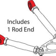 Load image into Gallery viewer, SPC Performance High-Strength 2-Piece Steel Rod End (3/4in.) - Side View