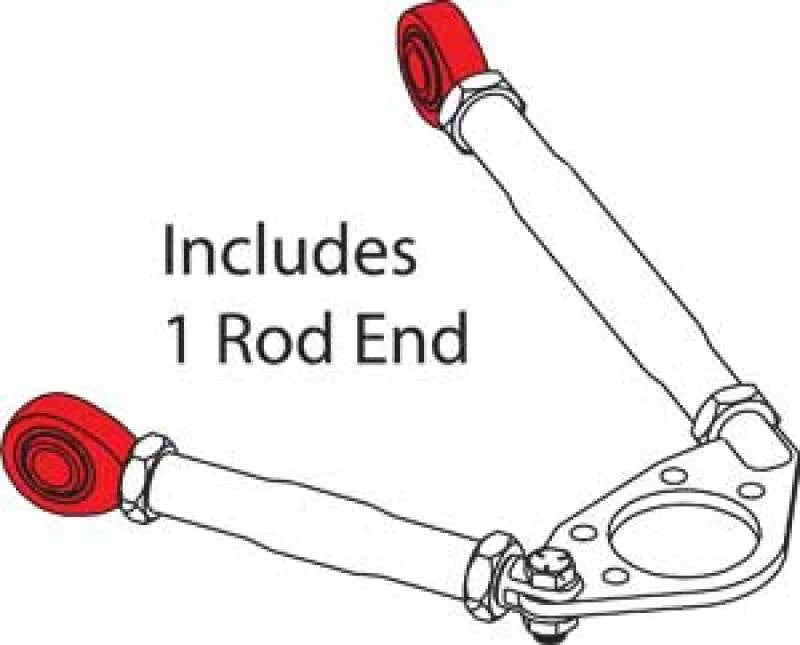SPC Performance High-Strength 2-Piece Steel Rod End (3/4in.) - Side View