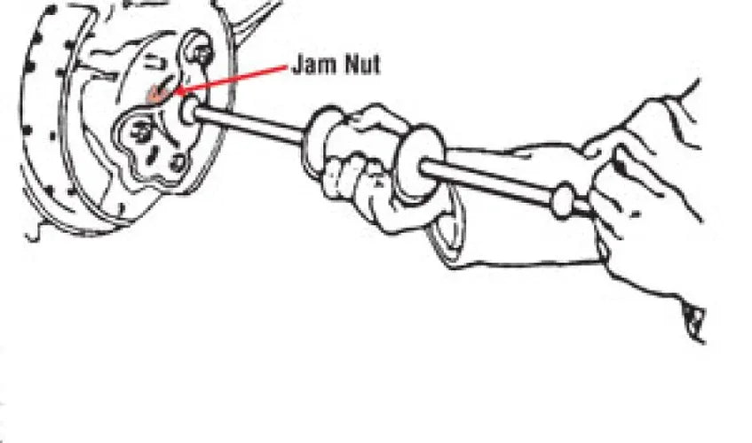 SPC Performance JAM NUT FOR 499 - Side View