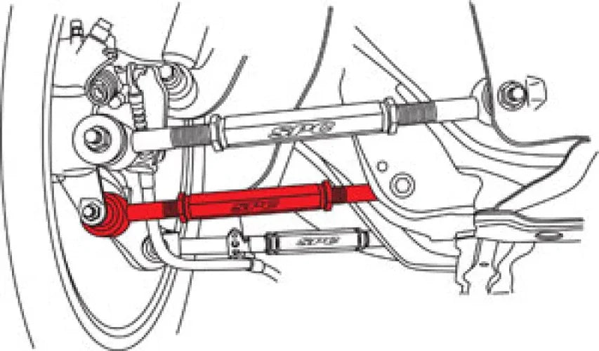 SPC Performance 04-08 Acura TL / TSX Lower Camber Lateral Link - Side View
