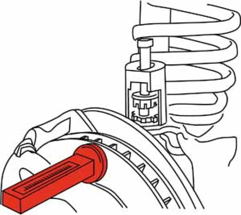 SPC Performance MAGNET ADJ CAMBER GAUGE - Side View