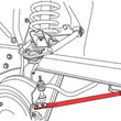 Load image into Gallery viewer, SPC Performance Mustang Adj. Caster Rod - Side View